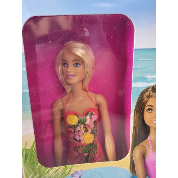 Barbie 11.5 Inch Pool Playset Slide Doll Accessories Mattel NIB - Picture 3 of 8